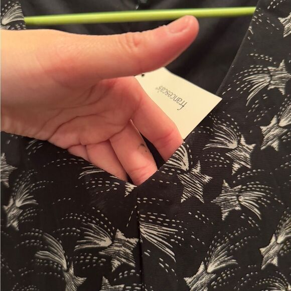 NWT Francesca’s Black and White Shooting Star Patterned Dress Size XS - Picture 12 of 13